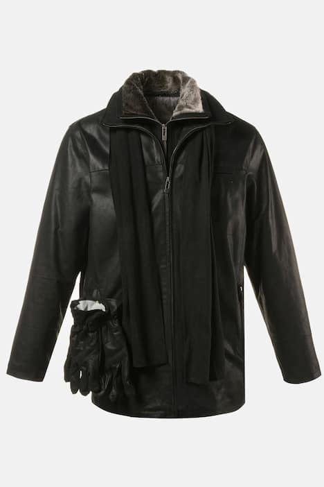 Ganzjahres-Lederjacke im Spar-Set