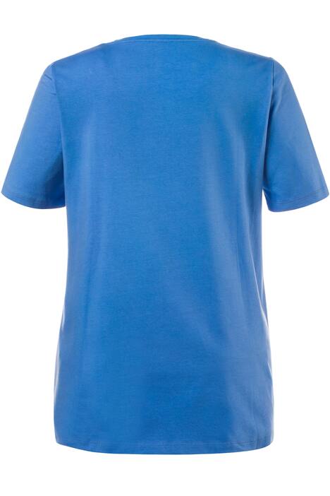 Tree Photo Print Gem Accent Round Neck Short Sleeve Tee