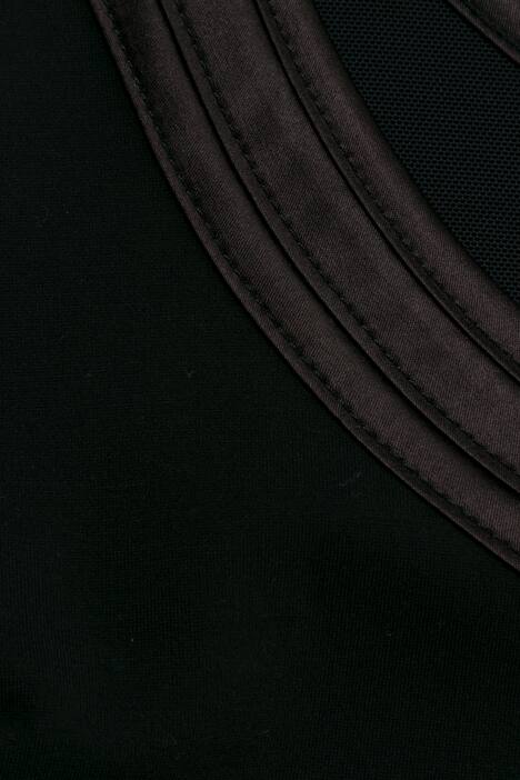 Satin Trim Body Forming Viscose Nylon Blend Stretch Tank Shape Hold Medium