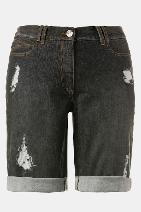 Jeansshorts, Destroy-Effekte, 5-Pocket-Modell