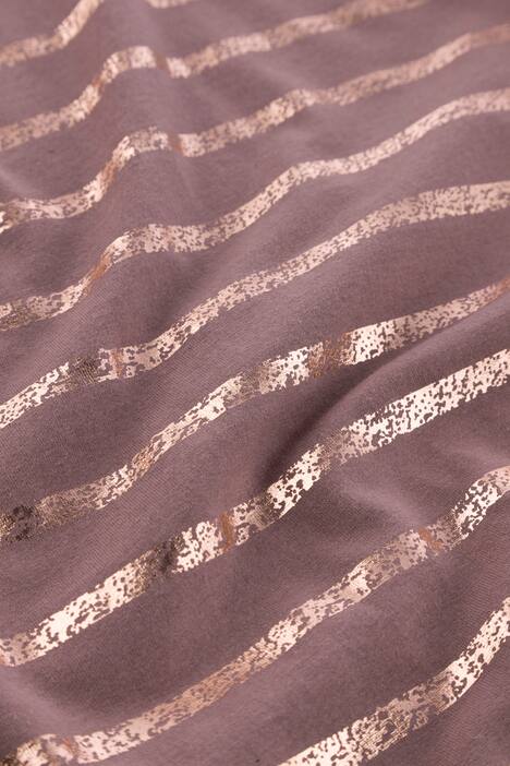 Shirt, Classic, Metallic-Streifen, 3/4-Arm