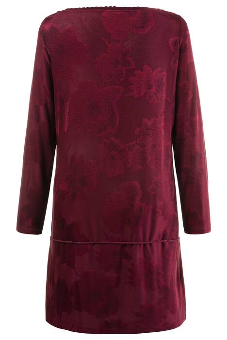 Longshirt, Bindegürtel, Classic, U-Boot-Ausschnitt