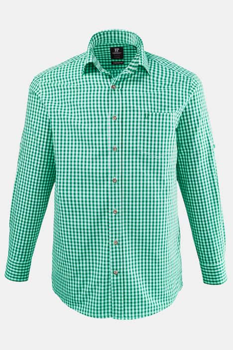 Gingham Check Chest Pocket Comfort Fit Cotton Shirt