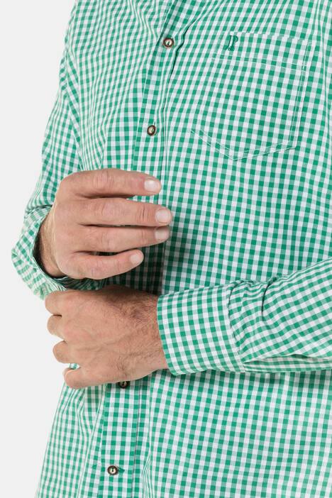 Gingham Check Chest Pocket Comfort Fit Cotton Shirt
