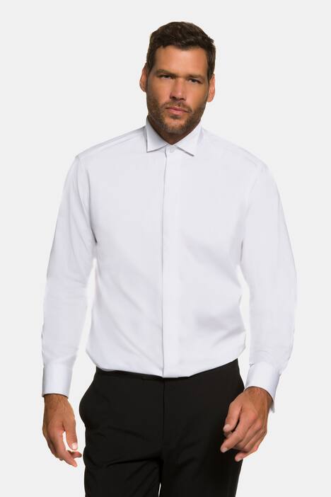 Smokinghemd, Stehkragen mit Kläppchen, Comfort Fit