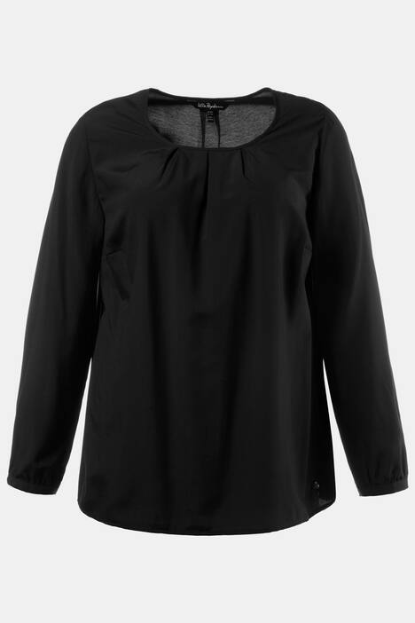 Bluse, Zierfalten, Relaxed, Schmuckdetail