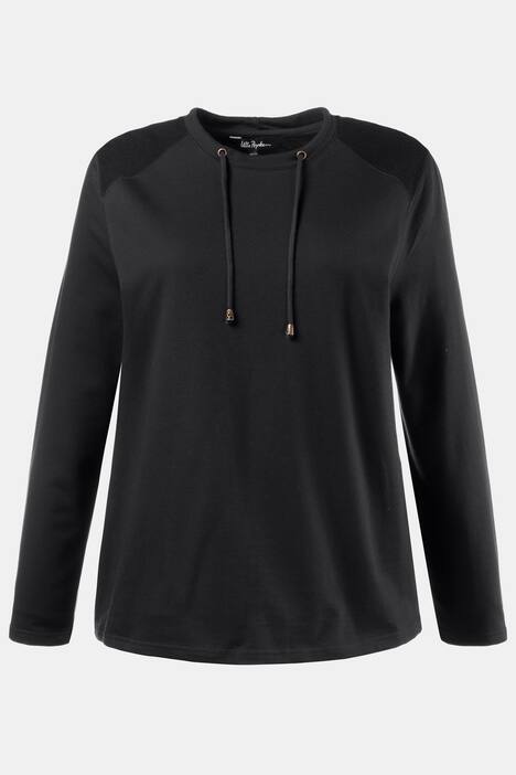Sweatshirt, Kordel, Schulter-Patches
