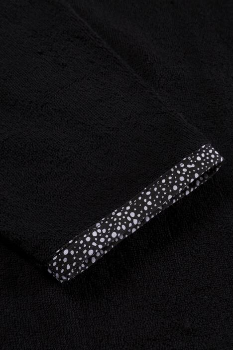 Bademantel, Sterne, Gürtel, Frottee, 2 Taschen, gepunktete Akzente