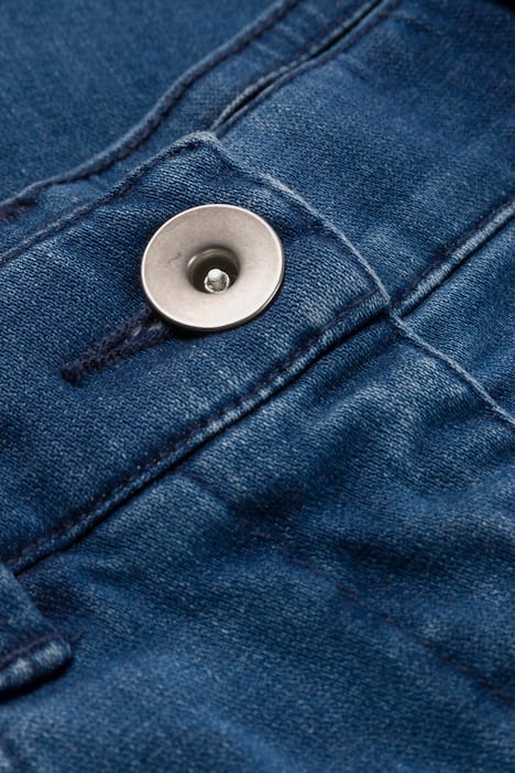 Raw Hem 5 Pocket Front Button Zipper Mary WIde Leg Marlene Jeans
