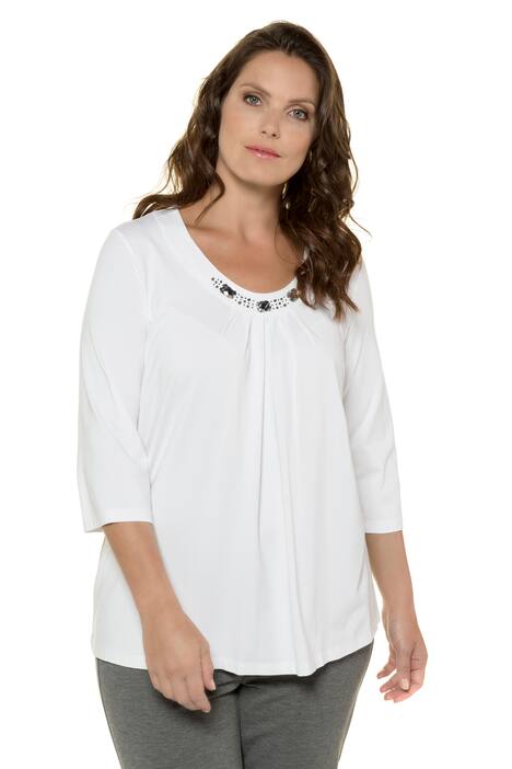 Shirt, Zierfalten, A-Linie Ausschnitt-Dekor, 3/4-Ärmel, selection