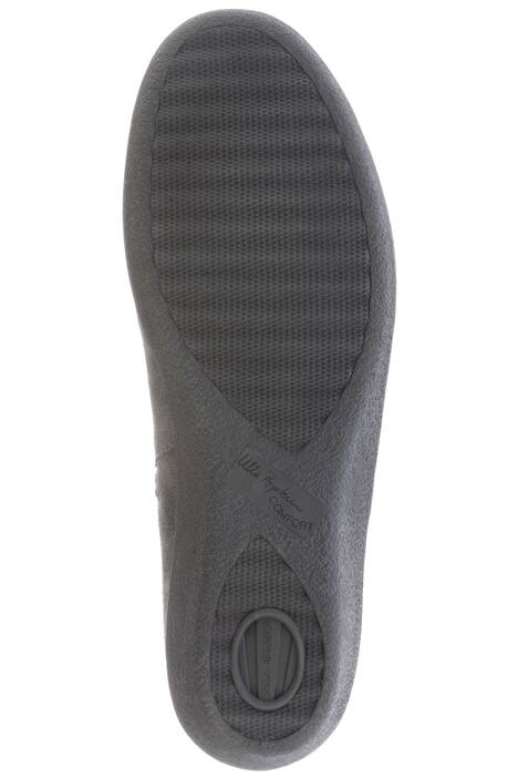 Stiefeletten, Fellbesatz, Veloursleder, Weite H