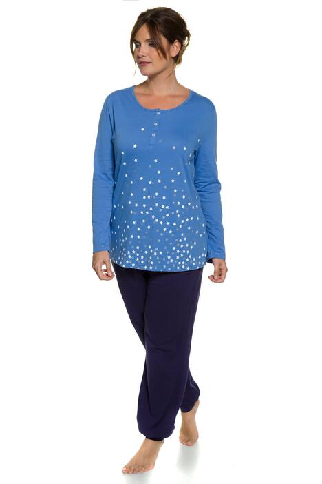 Pyjama, Metallic-Sternendruck, Pumphose