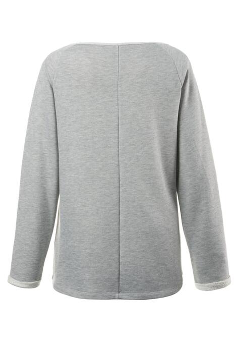 Sweatshirt, Glitter-Motiv, U-Boot-Ausschnitt, Raglanärmel