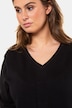 pullover, averecht strepenbreisel, V-hals, katoen