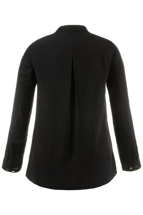 Bluse, Knotenkragen, verdeckte Knopfleiste