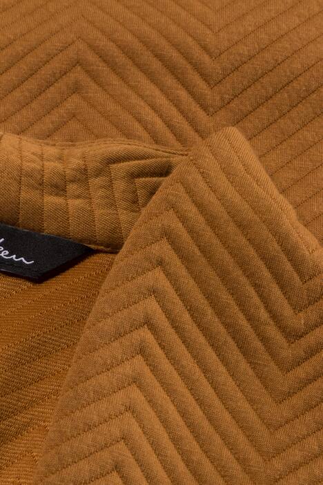 Herringbone Textured Jacquard Long Open Front Vented Vest