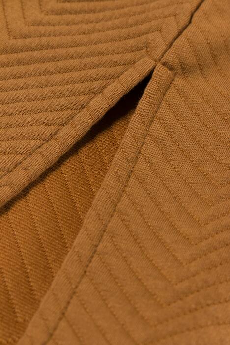 Herringbone Textured Jacquard Long Open Front Vented Vest