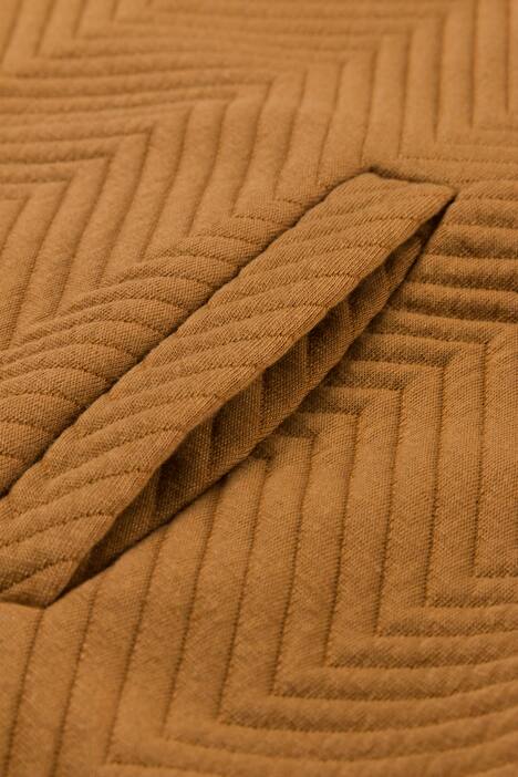 Herringbone Textured Jacquard Long Open Front Vented Vest