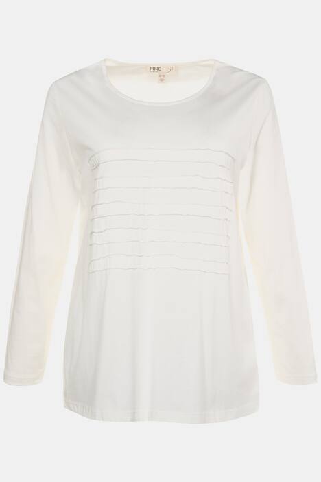 Shirt, Jerseystreifen-Applikation, Bio-Baumwolle, PURE
