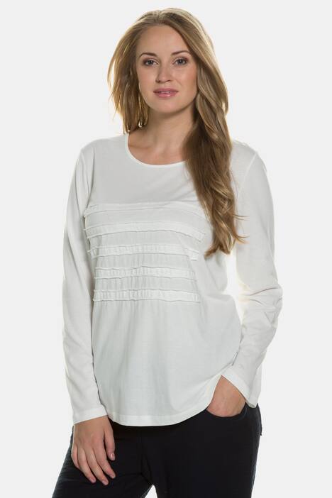 Shirt, Jerseystreifen-Applikation, Bio-Baumwolle, PURE
