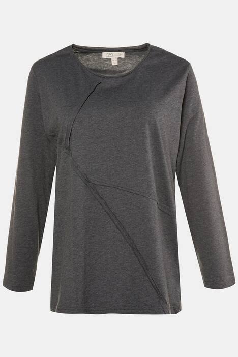 Eco Cotton Seam Round Neck L/S Regular Fit Tee