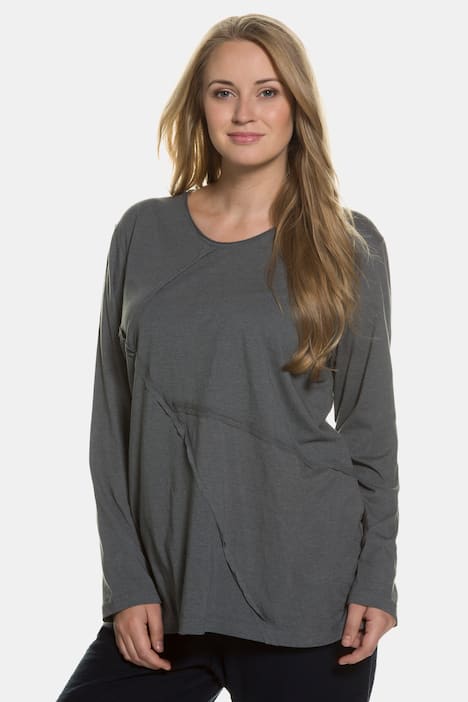 Eco Cotton Seam Round Neck L/S Regular Fit Tee