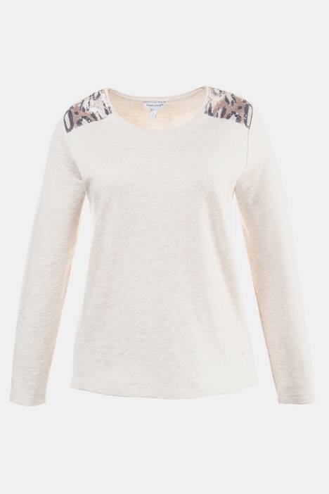 Sweatshirt, Schulter mit Paillettenbesatz