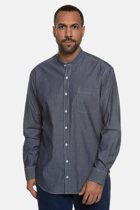 Hemd, Stehkragen, Brust-Pocket, Modern Fit