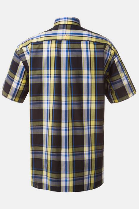 Yellow Accent Comfort Fit Cotton Plaid Shirt