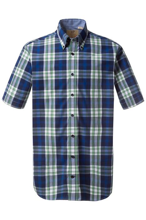 Halbarmhemd, kariert, Buttondown-Kragen, Modern Fit