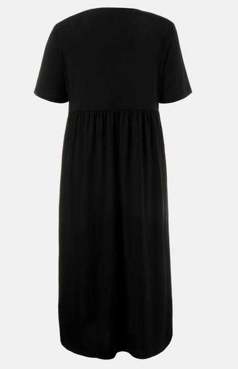 Jerseykleid, Empire-Quernaht, Halbarm