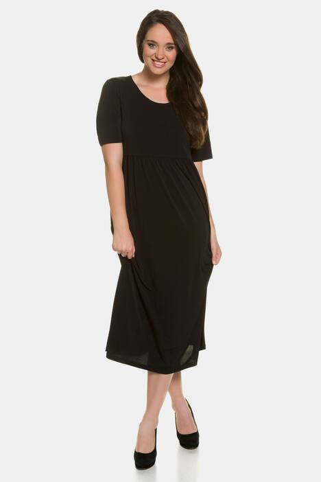 Jerseykleid, Empire-Quernaht, Halbarm