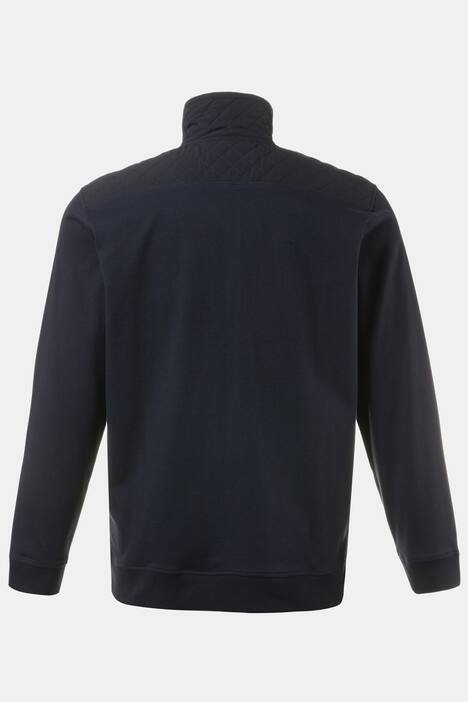 Zip Collar Cotton Troyer Sweatshirt