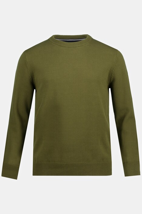 Pullover, ronde hals, JP1880-borduurwerk, katoen