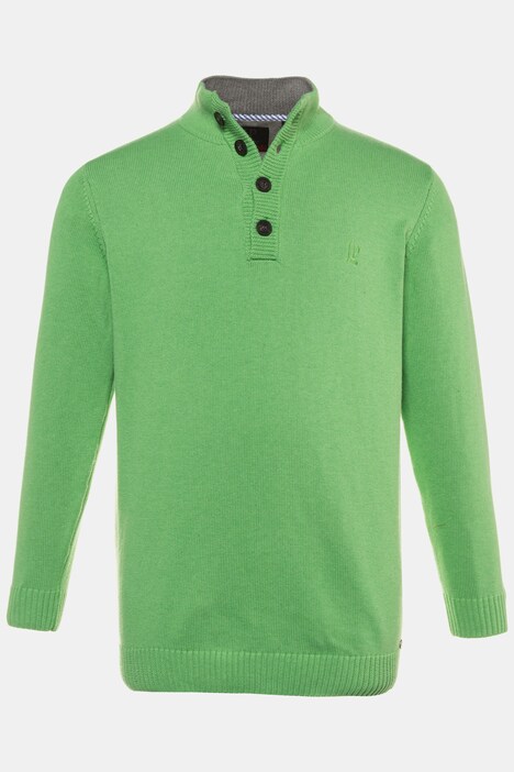 Maglione polo con colletto a contrasto