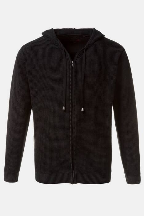 Comfort Hooded Zip Front Long Sleeve Cotton Sweatshirt
