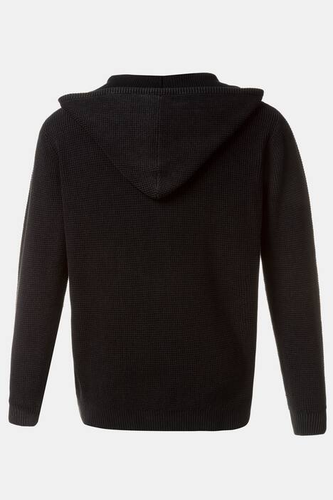 Comfort Hooded Zip Front Long Sleeve Cotton Sweatshirt