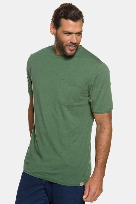 Chest Pocket Short Sleeve Heathered T-Shirt