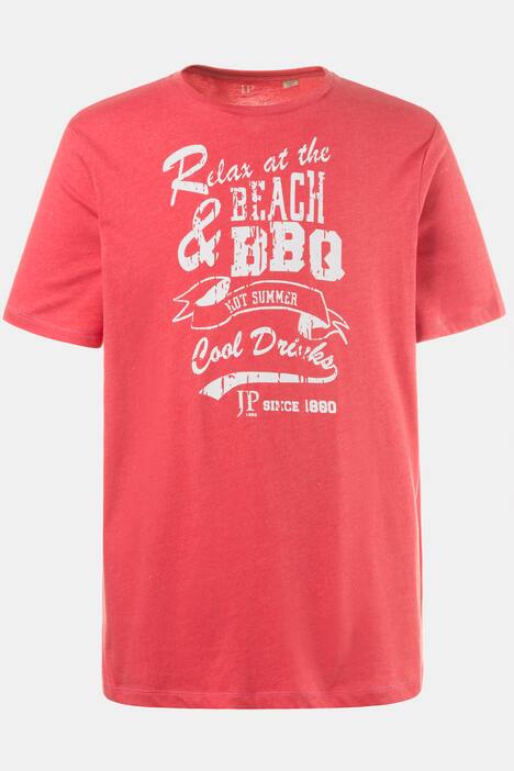T-Shirt, RELAX & BBQ, kurze Ärmel, Jersey, große Größen