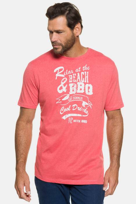 T-Shirt, RELAX & BBQ, kurze Ärmel, Jersey, große Größen