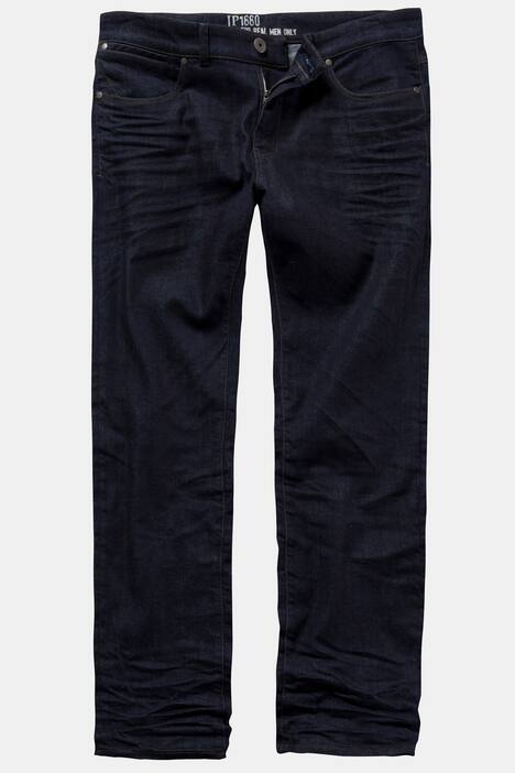 Jeans, 5-Pocket, Falten-Details, Loose Fit, Stretch