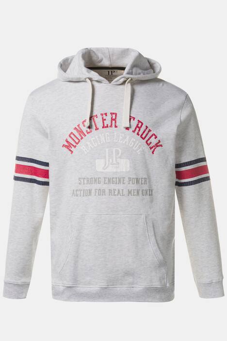 Striped Sleeve Kangaroo Pocket MONSTER TRUCK Hoodie