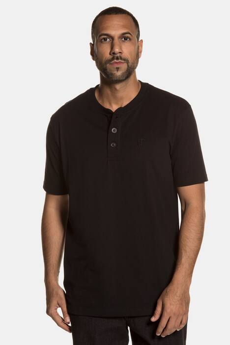 2 Pack Three Button Short Sleeve Cotton Henley T-Shirt