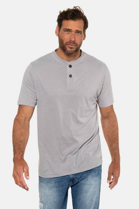 2 Pack Three Button Short Sleeve Cotton Henley T-Shirt