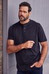 Henleys, basic, set van 2, ronde hals, knoopsluiting, tot 8 XL