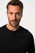 Henleys, basic, set van 2, ronde hals, knoopsluiting, tot 8 XL