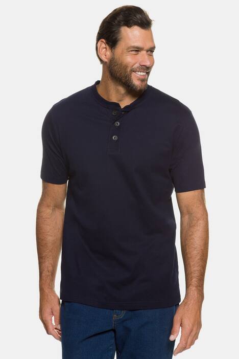 2 Pack Three Button Short Sleeve Cotton Henley T-Shirt