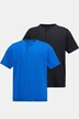 Henleys, Basic, 2er-Pack, Rundhals, Knopfleiste, bis 8 XL