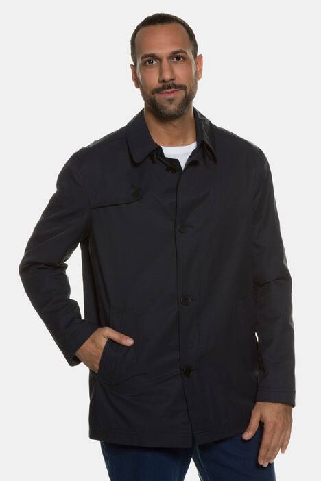 Trenchcoat, Mantel, Reverskragen, Koller, Knopfverschluss, 2 Pockets, Halbfutter, große Größen