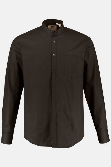Long Sleeve Linen Cotton Blend Modern Fit Shirt
